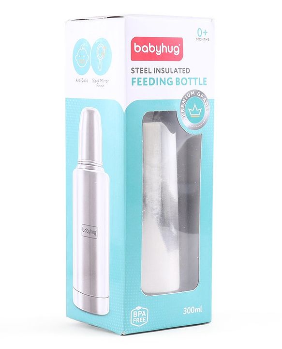 Babyhug Insulated Steel Feeding Bottle - 300 ml