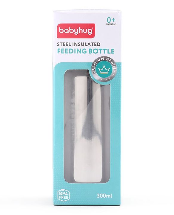Babyhug Insulated Steel Feeding Bottle - 300 ml