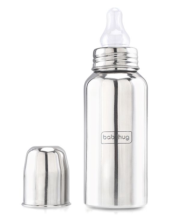 Babyhug Steel Feeding Bottle - 240 ml