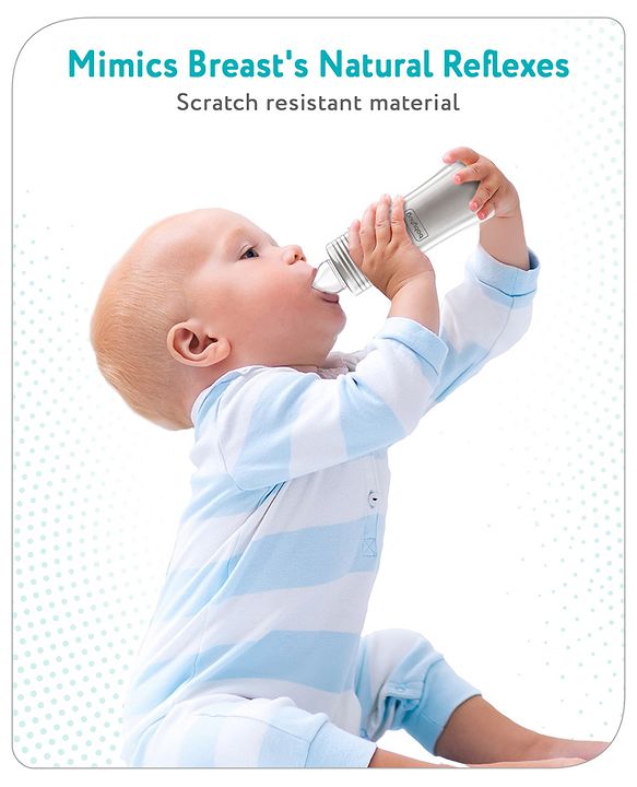 Babyhug Steel Feeding Bottle - 250 ml