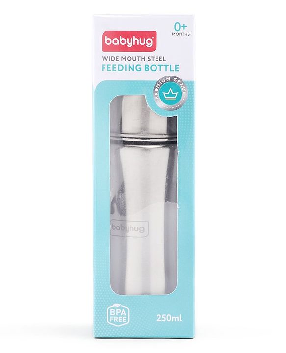 Babyhug Steel Feeding Bottle - 250 ml