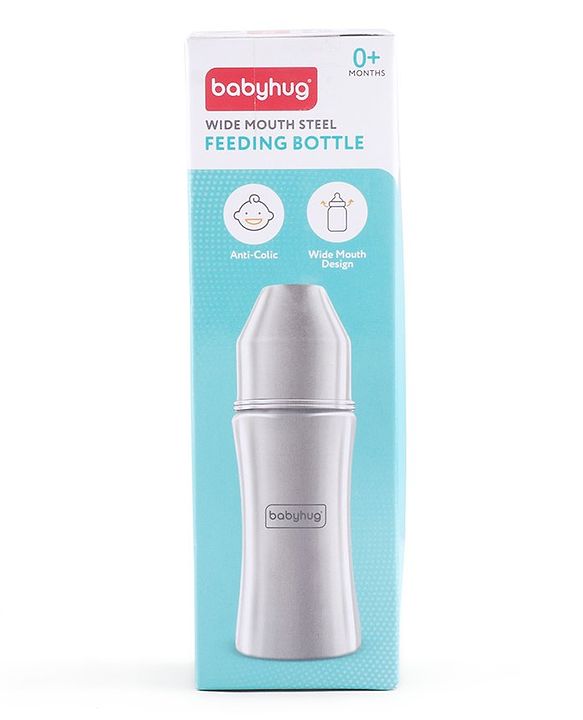 Babyhug Steel Feeding Bottle - 250 ml