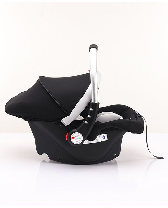 Babyhug Onyx Elite Car Seat cum Carry Cot with Rocking Base and aluminium handle - Grey & Green