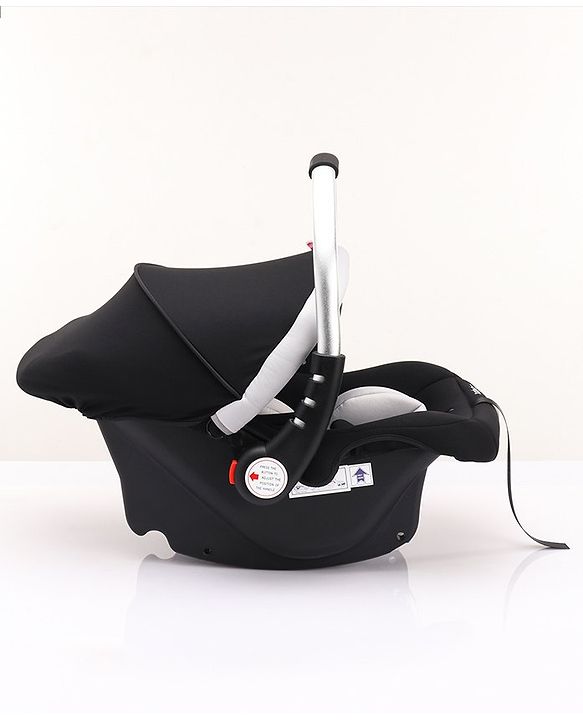 Babyhug Onyx Elite Car Seat cum Carry Cot with Rocking Base and aluminium handle - Grey & Green