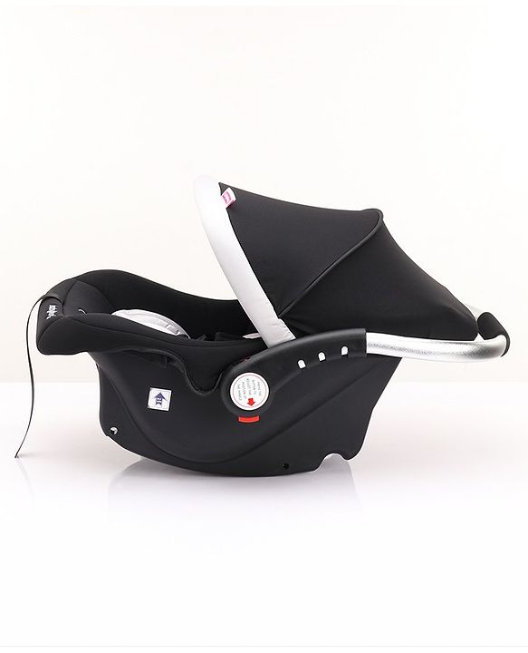 Babyhug Onyx Elite Car Seat cum Carry Cot with Rocking Base and aluminium handle - Grey & Green