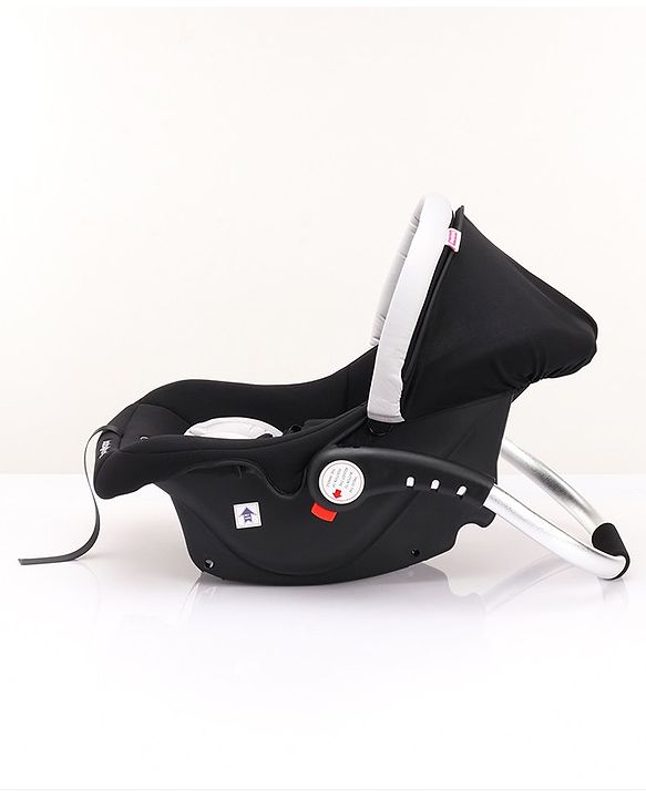 Babyhug Onyx Elite Car Seat cum Carry Cot with Rocking Base and aluminium handle - Grey & Green
