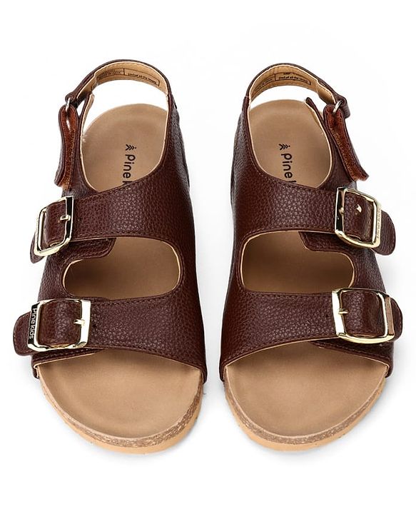 Pine Kids Open Toe Sandals - Black
