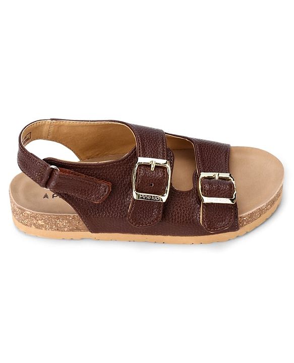 Pine Kids Open Toe Sandals - Black