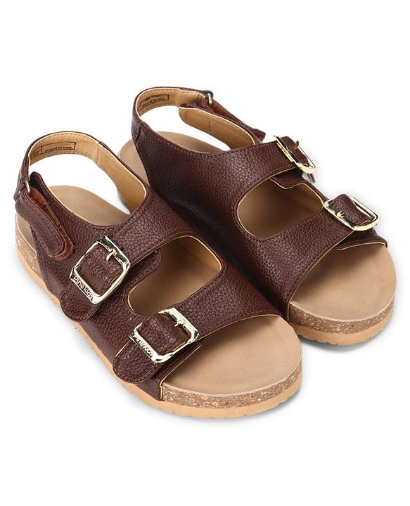 Pine Kids Open Toe Sandals - Black