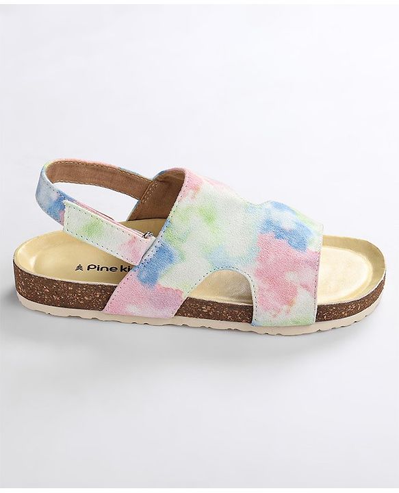 Pine Kids Velcro Closure Sandal Tie Dye Effect - Multicolour