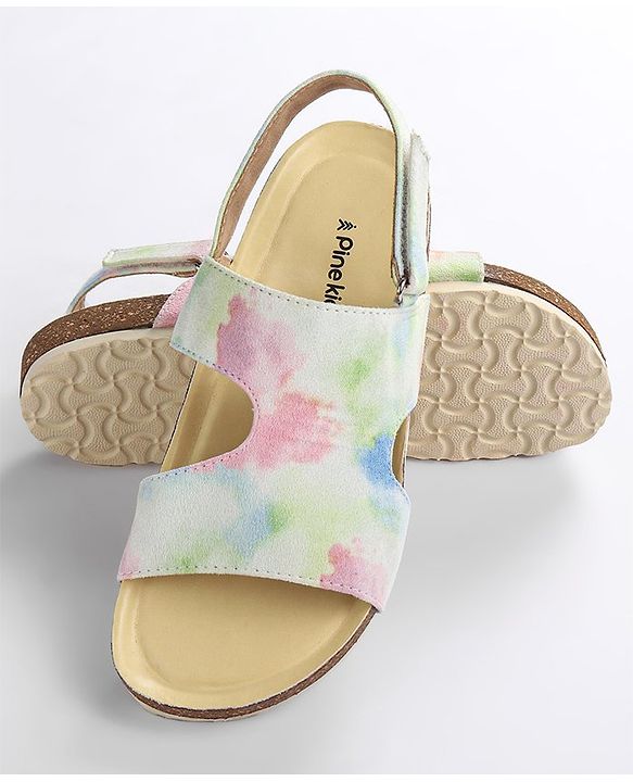Pine Kids Velcro Closure Sandal Tie Dye Effect - Multicolour