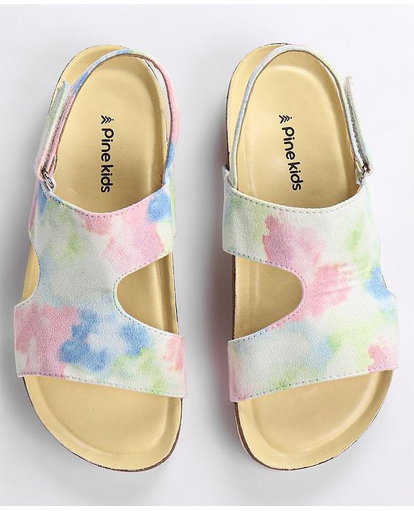 Pine Kids Velcro Closure Sandal Tie Dye Effect - Multicolour