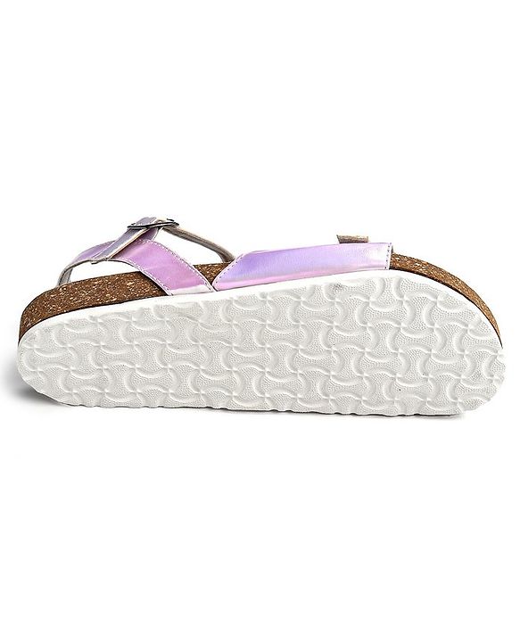 Pine Kids Sandals with Belt Closure - Silver