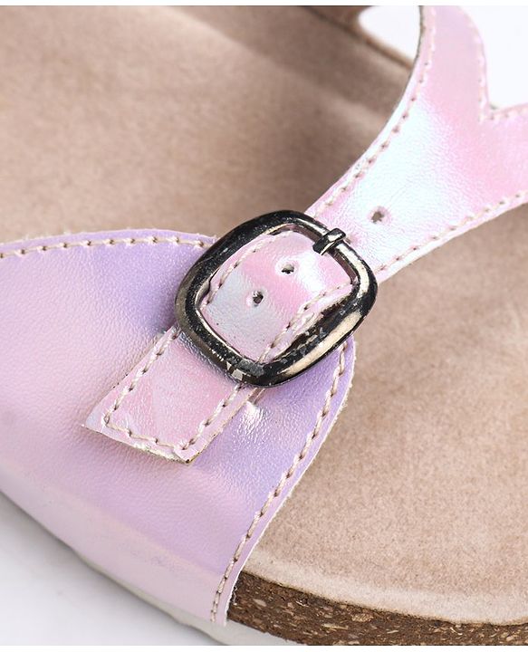 Pine Kids Sandals with Belt Closure - Silver