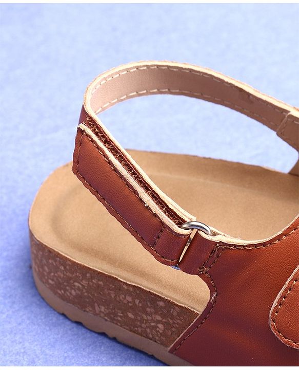 Pine Kids Sandals With Velcro Closure - Brown