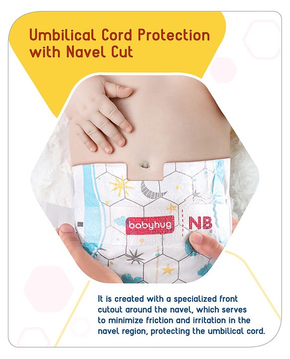 Babyhug Advanced Tape Style Diapers New Born Size - 10 Pieces
