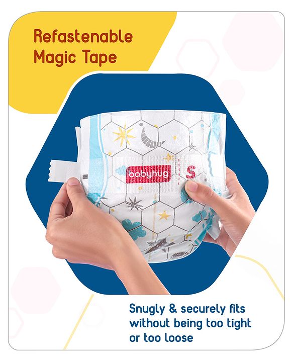 Babyhug Advanced Tape Style Diapers New Born Size - 10 Pieces