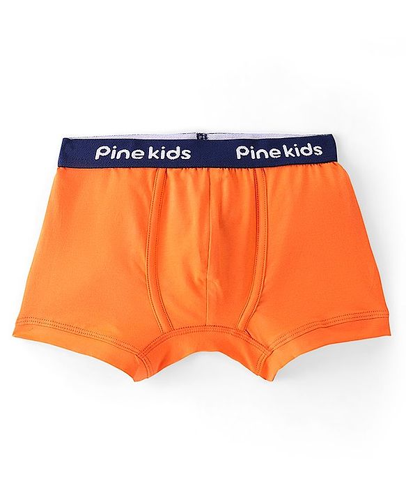 Pine Kids Cotton Lycra Solid Colour Trunks Pack of 3 - Multicolor