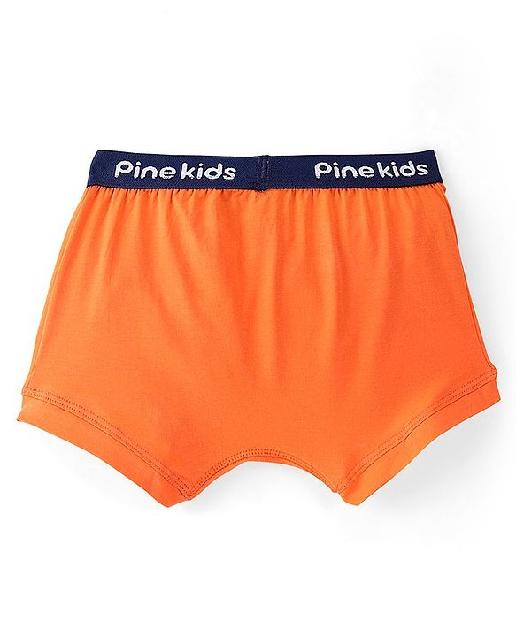 Pine Kids Cotton Lycra Solid Colour Trunks Pack of 3 - Multicolor
