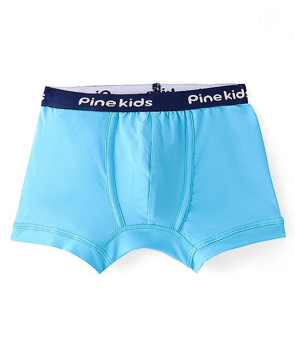 Pine Kids Cotton Lycra Solid Colour Trunks Pack of 3 - Multicolor