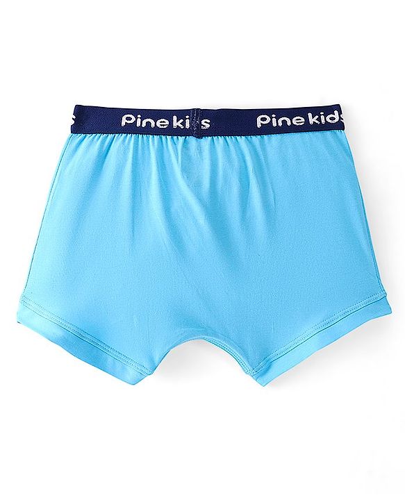 Pine Kids Cotton Lycra Solid Colour Trunks Pack of 3 - Multicolor