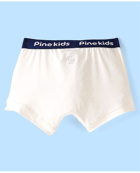Pine Kids Cotton Lycra Knit Briefs Solid Color & Gaming Console Print Pack of 3 - Multicolor