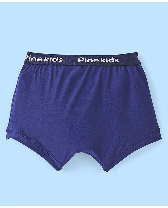 Pine Kids Cotton Lycra Knit Briefs Solid Color & Gaming Console Print Pack of 3 - Multicolor