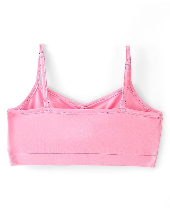 Pine Kids Solid Colour Sleeveless Bralettes Pack of 3 - Multicolour