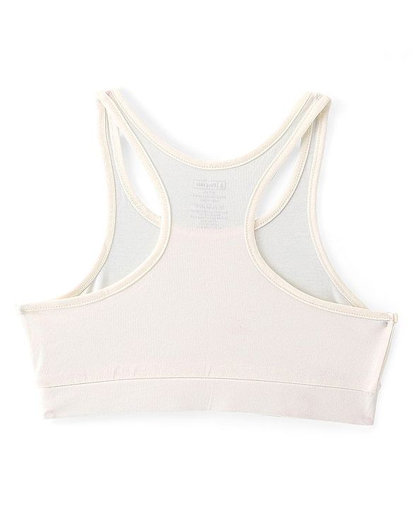 Pine Kids Cotton Spandex Bralette Solid Colour Pack Of 3 - Grey White & Black