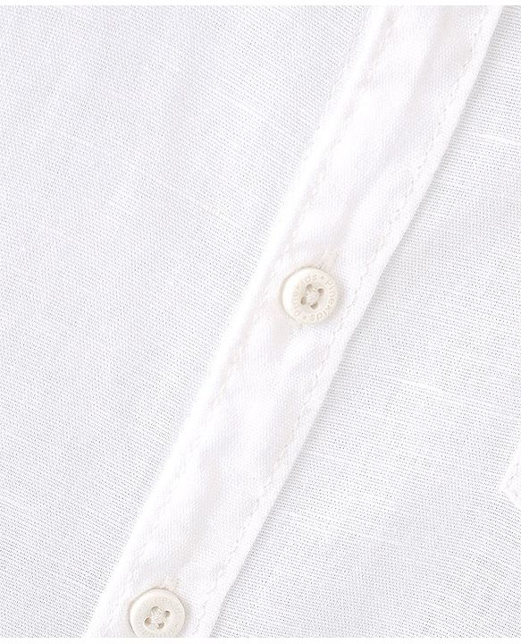 Pine Kids 100% Cotton Full Sleeves Solid Colour Shirt - White