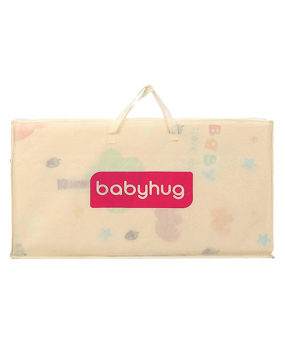 Babyhug XPE Waterproof Folding Mat With Bear Print - Orange