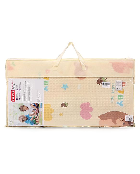 Babyhug XPE Waterproof Folding Mat With Bear Print - Orange