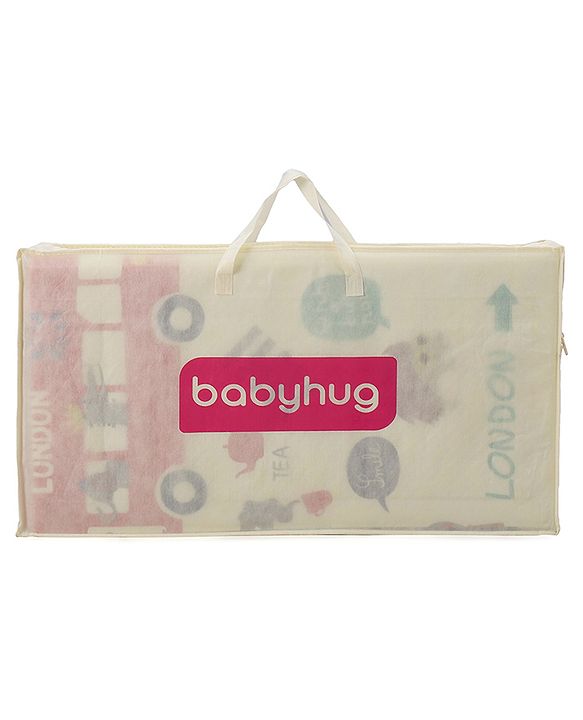 Babyhug XPE Waterproof Folding Mat With Bear Print - Orange