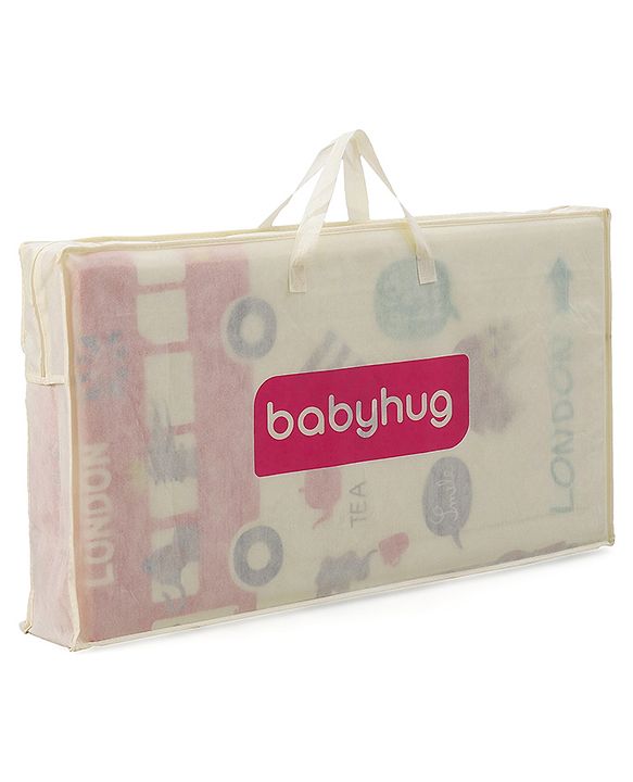 Babyhug XPE Waterproof Folding Mat With Bear Print - Orange