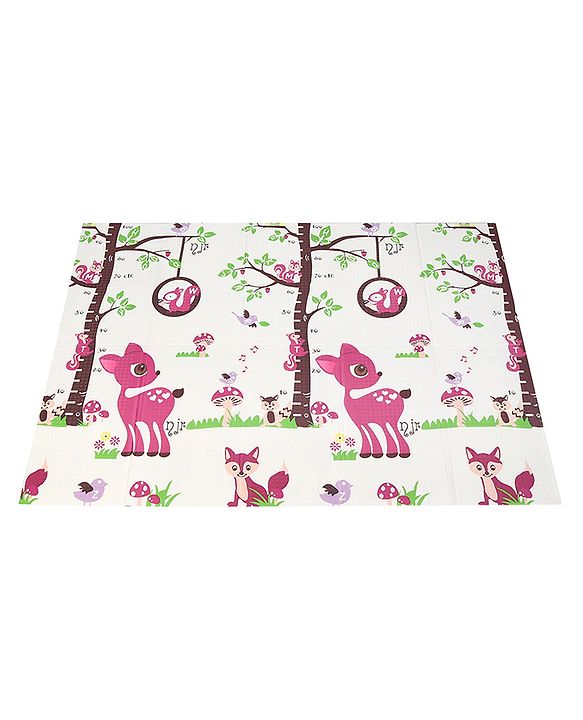 Babyhug XPE Waterproof Folding Mat With Bear Print - Orange