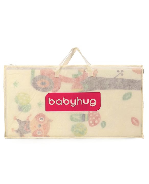 Babyhug XPE Waterproof Folding Mat With Bear Print - Orange