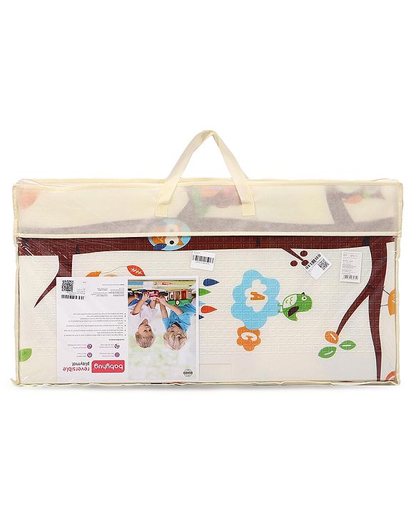 Babyhug XPE Waterproof Folding Mat With Bear Print - Orange