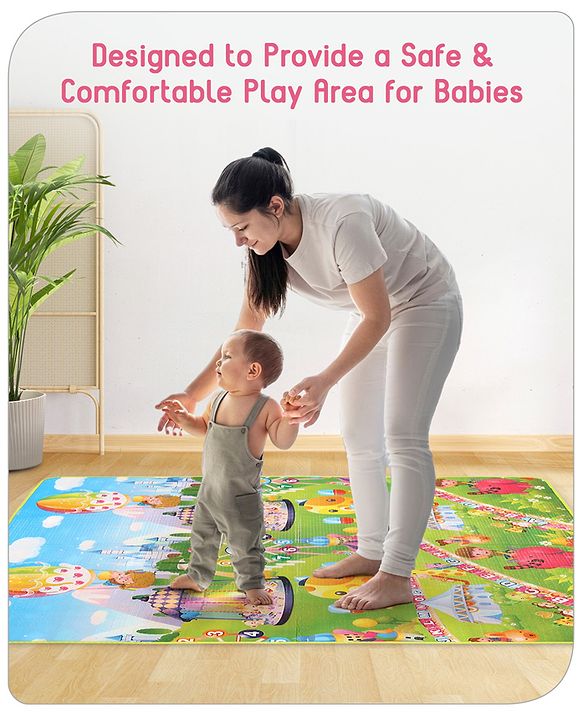 Babyhug  Octopus Printed Play Mat - Green & Blue