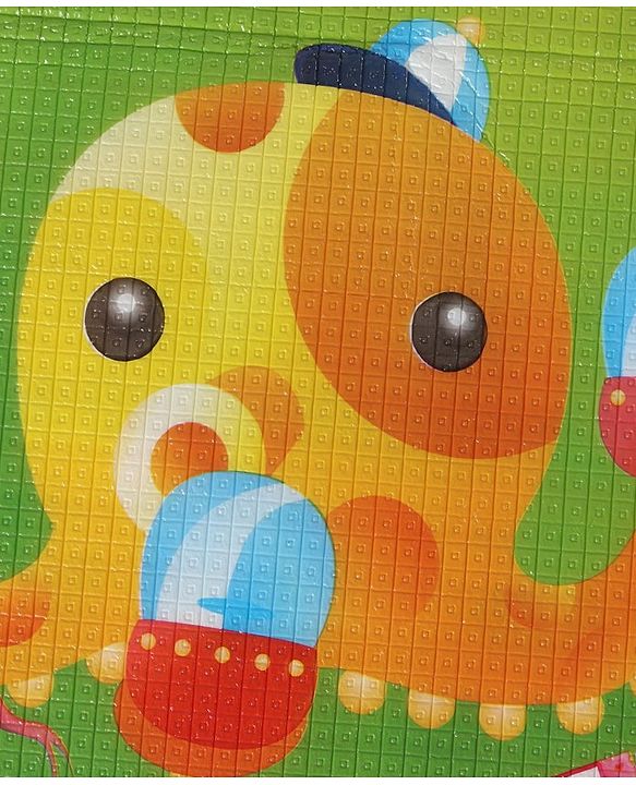 Babyhug  Octopus Printed Play Mat - Green & Blue