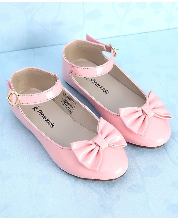 Pine Kids Party Wear Ballerina Bow Applique - Bronze