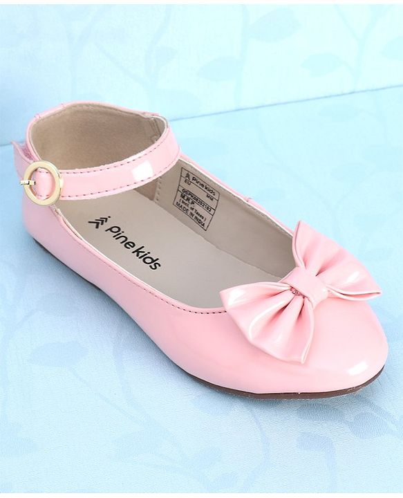 Pine Kids Party Wear Ballerina Bow Applique - Bronze