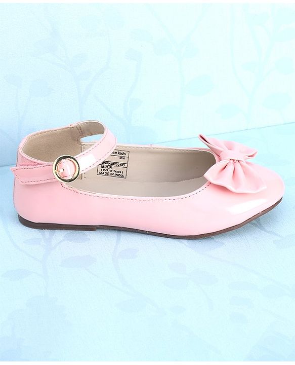 Pine Kids Party Wear Ballerina Bow Applique - Bronze