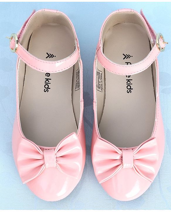 Pine Kids Party Wear Ballerina Bow Applique - Bronze