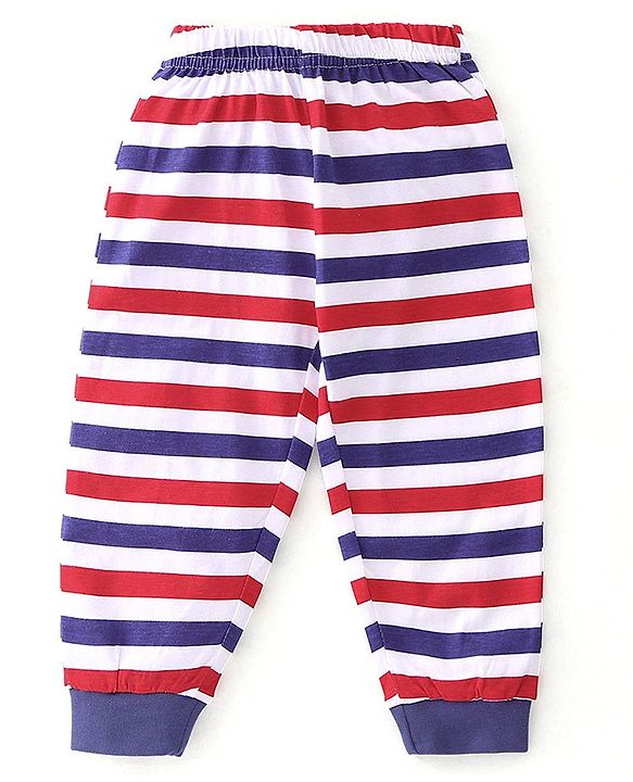 Babyhug Single Jersey Paw Patrol Full Sleeves Night Suit Marshall Printed - Red