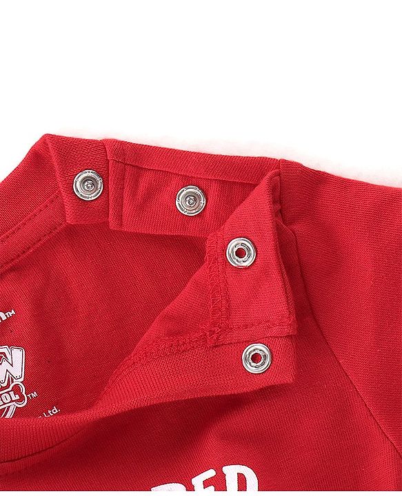 Babyhug Single Jersey Paw Patrol Full Sleeves Night Suit Marshall Printed - Red