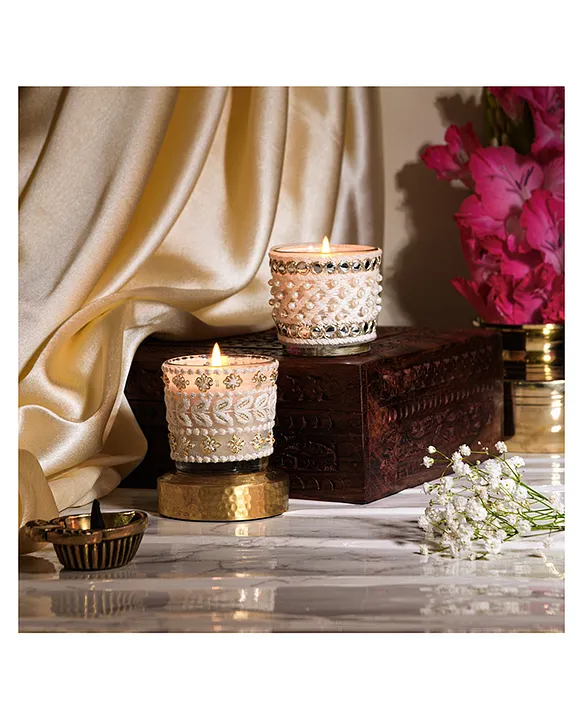 Ibaadat - Gift Set of 2 Votive Candles (Nag Champa and Honey Spice