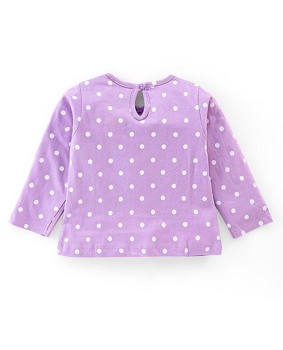 Babyhug Cotton Knit Full Sleeves Paw Patrol Print Night Suit - Lavender