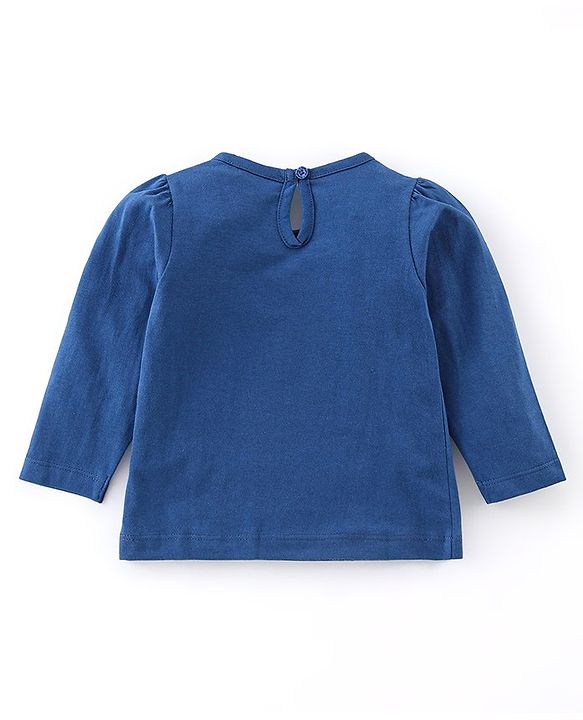 Babyhug Cotton Knit Full Sleeves Night Suit With Paw Patrol Print - Navy Blue & Pink