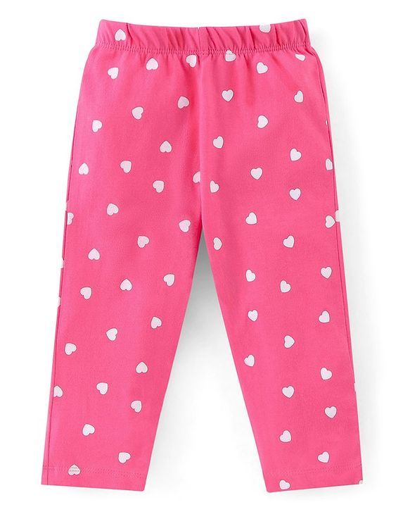 Babyhug Cotton Knit Full Sleeves Night Suit With Paw Patrol Print - Navy Blue & Pink
