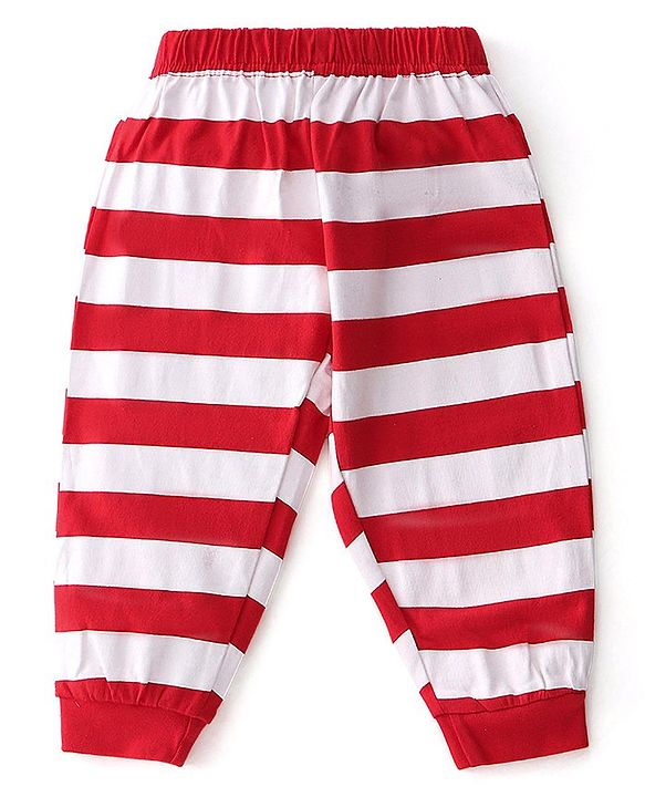 Babyhug Single Jersey Full Sleeves Nightsuit Tom & Jerry Printed - Red